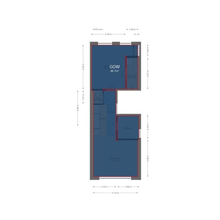 Floorplan - Amsterdamsestraatweg 707A, 3555 HE Utrecht